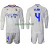 Maillot à Manches Longues Real Madrid Alaba 4 Domicile 2021-22 Pour Enfant